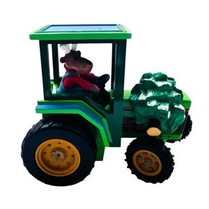 Vintage Hallmark 1996 Tractor Toy with Moose Driver